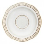 Manette Perls by Zwiesel Fortessa 1.5 oz. White Round Scalloped Stoneware Dipping Bowl with Embossed Pearl Edge - 24/Case Manette Perls by Zwiesel Fortessa 1.5 oz. White Round Scalloped Stoneware Dipping Bowl with Embossed Pearl Edge - 24/Case