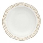 Manette Perls by Zwiesel Fortessa 1.5 oz. White Round Scalloped Stoneware Dipping Bowl with Embossed Pearl Edge - 24/Case Manette Perls by Zwiesel Fortessa 1.5 oz. White Round Scalloped Stoneware Dipping Bowl with Embossed Pearl Edge - 24/Case