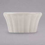Hall China from Steelite International HL8280AWHA Ivory (American White) 1 oz. Flared China Ramekin - 72/Case Hall China from Steelite International HL8280AWHA Ivory (American White) 1 oz. Flared China Ramekin - 72/Case