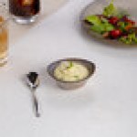Ariane Splash Beige 1.69 oz. Beige Round Tapered Porcelain Coupe Bowl - 18/Case