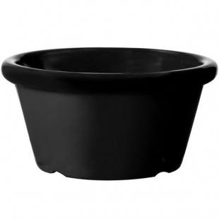 GET S-660-BK 6 oz. Black Smooth Melamine Ramekin - 48/Case GET S-660-BK 6 oz. Black Smooth Melamine Ramekin - 48/Case