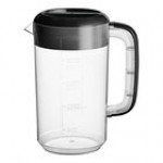 Choice 80 oz. Polypropylene Beverage Pitcher with Red Lid and Handle - 4/Pack Choice 80 oz. Polypropylene Beverage Pitcher with Red Lid and Handle - 4/Pack