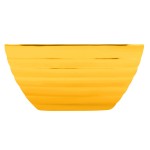 Vollrath 4763545 Double Wall Square Beehive 5.2 Qt. Serving Bowl - Nugget Yellow