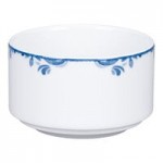 RAK Porcelain Provence 46.7 oz. Blue Round Deep Coupe Porcelain Bowl - 12/Case RAK Porcelain Provence 46.7 oz. Blue Round Deep Coupe Porcelain Bowl - 12/Case