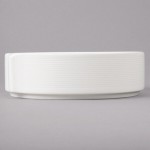Bon Chef 1400001P Stacked Lines 28 oz. White Porcelain Soup Bowl - 16/Case Bon Chef 1400001P Stacked Lines 28 oz. White Porcelain Soup Bowl - 16/Case