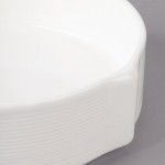 Bon Chef 1400001P Stacked Lines 28 oz. White Porcelain Soup Bowl - 16/Case Bon Chef 1400001P Stacked Lines 28 oz. White Porcelain Soup Bowl - 16/Case