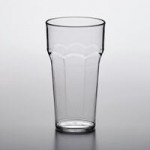 Choice 10 oz. Clear Plastic Paneled Tumbler - 12/Pack Choice 10 oz. Clear Plastic Paneled Tumbler - 12/Pack