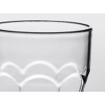 Choice 10 oz. Clear Plastic Paneled Tumbler - 12/Pack Choice 10 oz. Clear Plastic Paneled Tumbler - 12/Pack