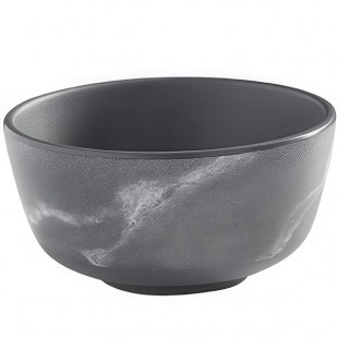 American Metalcraft MCB10GM Mix & Matte 10 oz. Gray Marble Melamine Bouillon Cup