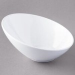GET B-790 1.9 Qt. White Slanted San Michele Catering Bowl GET B-790 1.9 Qt. White Slanted San Michele Catering Bowl