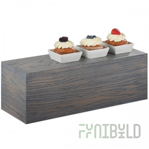 Cal-Mil 166-7-83 Ashwood Gray Oak Wood Rectangular Riser - 20