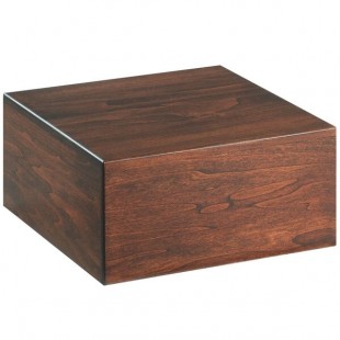 Cal-Mil 432-6-78 Mid-Century Square Walnut Wood Riser - 12 Cal-Mil 432-6-78 Mid-Century Square Walnut Wood Riser - 12