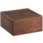 Cal-Mil 432-6-78 Mid-Century Square Walnut Wood Riser - 12