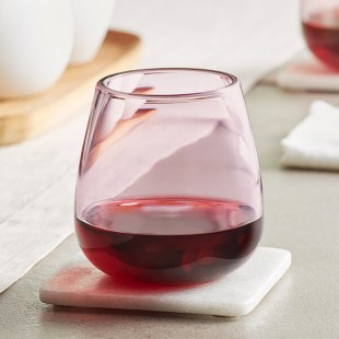 Acopa Pangea 13 oz. Mauve Stemless Wine Glass - 12/Case Acopa Pangea 13 oz. Mauve Stemless Wine Glass - 12/Case