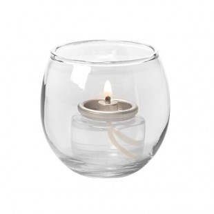 Hollowick 5119C Small Clear Glass Bubble Tealight Lamp Hollowick 5119C Small Clear Glass Bubble Tealight Lamp