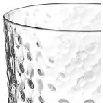 Acopa 7.5 oz. Hobnail Cylindrical Glass Votive Candle Holder - 12/Case