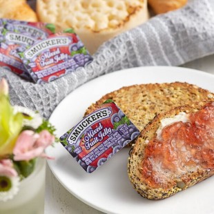Smucker's Mixed Fruit Jelly .5 oz. Portion Cups - 200/Case Smucker's Mixed Fruit Jelly .5 oz. Portion Cups - 200/Case