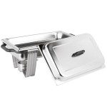 Vollrath 99860 9 Qt. Dakota Chafer Rectangular Full Size Complete Set