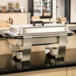 Vollrath 99860 9 Qt. Dakota Chafer Rectangular Full Size Complete Set