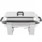 Vollrath 99860 9 Qt. Dakota Chafer Rectangular Full Size Complete Set