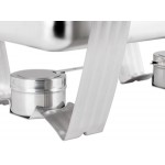 Vollrath 99860 9 Qt. Dakota Chafer Rectangular Full Size Complete Set