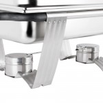Vollrath 99860 9 Qt. Dakota Chafer Rectangular Full Size Complete Set