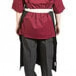 Uncommon Chef 3119 Black Customizable 100% Cotton Canvas Marvel Bistro Apron with Natural Webbing and 1 Pocket - 33