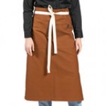 Uncommon Chef 3119 Black Customizable 100% Cotton Canvas Marvel Bistro Apron with Natural Webbing and 1 Pocket - 33