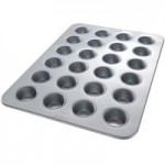 Chicago Metallic 45225 12 Cup 3.8 oz. Glazed Aluminized Steel Muffin / Cupcake Pan - 12 7/8 Chicago Metallic 45225 12 Cup 3.8 oz. Glazed Aluminized Steel Muffin / Cupcake Pan - 12 7/8
