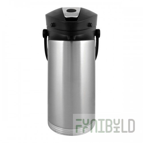 Service Ideas ErgoServ® 3 Liter Stainless Steel Lined Commercial Airpot with Lever 10-00189-000