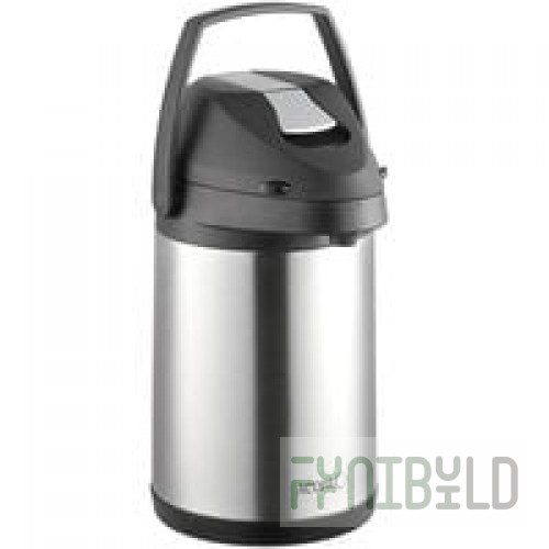 Acopa 2.5 Liter Stainless Steel Lined Airpot with Metal Lever