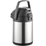 Acopa 2.5 Liter Stainless Steel Lined Airpot with Metal Lever