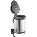Acopa 2.5 Liter Stainless Steel Lined Airpot with Metal Lever