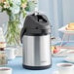 Acopa 2.5 Liter Stainless Steel Lined Airpot with Metal Lever