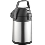Acopa 2.5 Liter Stainless Steel Lined Airpot with Metal Lever