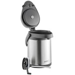 Acopa 2.5 Liter Stainless Steel Lined Airpot with Metal Lever