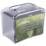 San Jamar H5004CL Mini Interfold Venue Countertop Napkin Dispenser - Clear