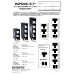 Dispense-Rite Black Polystyrene 4-Section Vertical Countertop Lid and Straw Organizer TLO-4BT