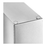 ServSense Adjustable 5-Section Stainless Steel Wall-Mount / Countertop 1.5 - 5.5 oz. Portion Cup / Lid Organizer