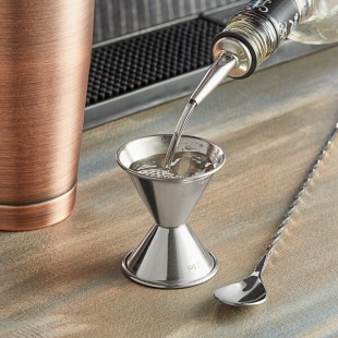 TableCraft 0.75 oz. & 1.25 oz. Stainless Steel Jigger 1203 TableCraft 0.75 oz. & 1.25 oz. Stainless Steel Jigger 1203