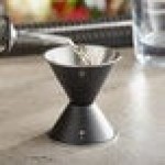 Acopa 1 oz. & 1.5 oz. Black Classic Jigger Acopa 1 oz. & 1.5 oz. Black Classic Jigger