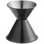 Acopa 1 oz. & 1.5 oz. Black Classic Jigger Acopa 1 oz. & 1.5 oz. Black Classic Jigger