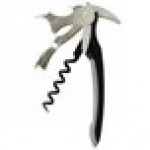 Franmara 3165-01 Murano Waiter's Corkscrew with Black Handle