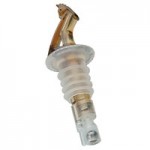Precision Pours 112 CL F 1.5 oz. Crystal Clear Measured Liquor Pourer with Fliptop - 12/Pack