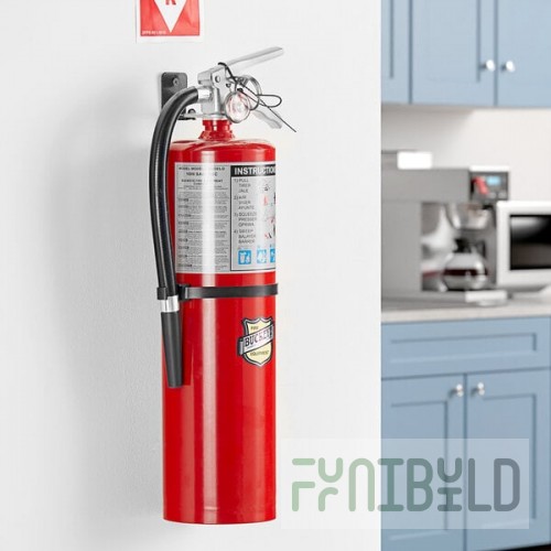 Buckeye 10 lb. ABC Dry Chemical Fire Extinguisher - Rechargeable Untagged with Wall Mount - UL Rating 4-A:80-B:C