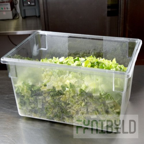 Rubbermaid® FG330100CLR Clear Polycarbonate Food Storage Box - 26