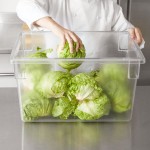 Rubbermaid® FG330100CLR Clear Polycarbonate Food Storage Box - 26 Rubbermaid® FG330100CLR Clear Polycarbonate Food Storage Box - 26