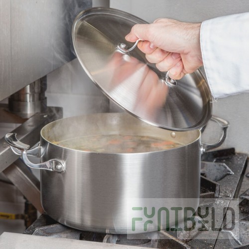 Vollrath 49441 Miramar® Display Cookware 7 Qt. Casserole Pan with Low Dome Cover