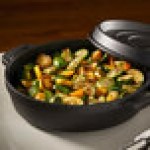 Spring USA Ironlite 2.7 Qt. Black Non-Stick Round Casserole Dish with Cover 8656-8/28 Spring USA Ironlite 2.7 Qt. Black Non-Stick Round Casserole Dish with Cover 8656-8/28