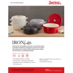 Spring USA Ironlite 2.7 Qt. Black Non-Stick Round Casserole Dish with Cover 8656-8/28 Spring USA Ironlite 2.7 Qt. Black Non-Stick Round Casserole Dish with Cover 8656-8/28